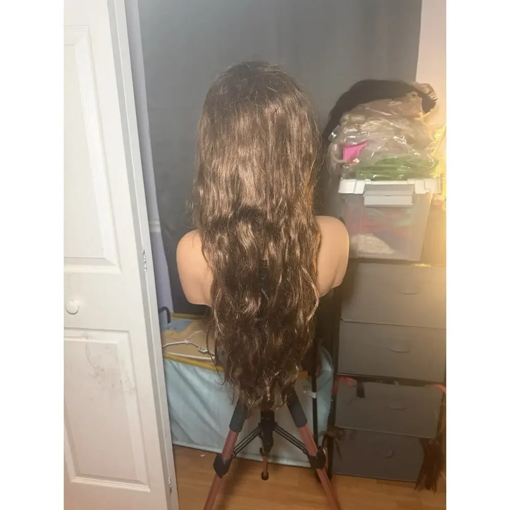 13x6 Lace Front Wig 100% Human Hair Brown Body Wave Pre-Plucked Baby Hairs 28-30